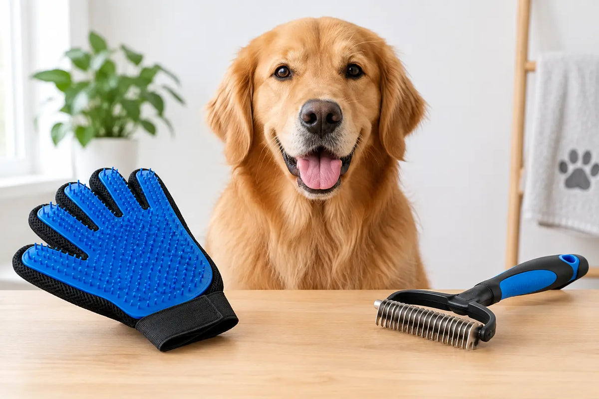 Grooming Glove vs Deshedding Comb for Pets