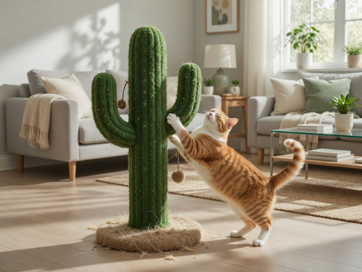 Save Your Furniture with This Cactus Cat Scratcher
